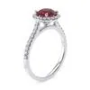 Anillo de Compromiso Aphrodite Rubí en oro blanco 18k — Joyería Cáceres
