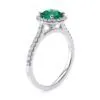 Anillo de Compromiso Aphrodite Esmeralda en oro blanco 18k — Joyería Cáceres