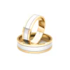 Anillo de Matrimonio – Planas Bicolor core 5 mm Amarillo en oro bicolor 18k — Joyería Cáceres