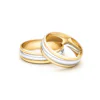 Anillo de Matrimonio – Bicolor canales 5,5 mm Amarillo en oro bicolor 18k — Joyería Cáceres