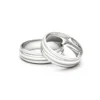 Anillo de Matrimonio – Redondeadas  5,5 mm Blanco en oro blanco 18k — Joyería Cáceres