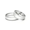Anillo de Matrimonio – Inglés cantos 5 mm Oro Blanco — Joyería Cáceres