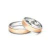 Anillo de Matrimonio – Bicolor Marquise 5 mm Rosado en oro bicolor 18k — Joyería Cáceres