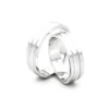 Anillo de Matrimonio – Prince 5,0 mm Blanco en oro blanco 18k — Joyería Cáceres