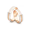 Anillo de Matrimonio – Planas Bicolor 5 mm – Rosado en oro bicolor 18k — Joyería Cáceres