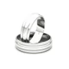 Anillo de Matrimonio – doble canal Platino 5,5 mm — Joyería Cáceres