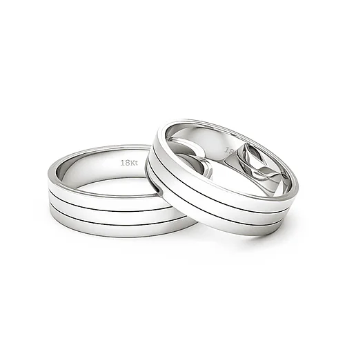 Anillo de Matrimonio Platino Royal 5 mm — Joyería Cáceres