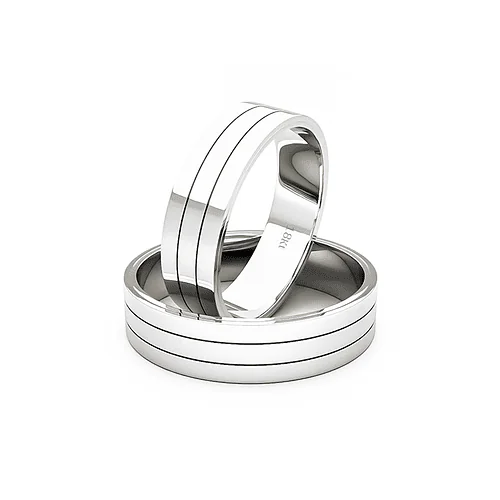 Argollas de Matrimonio Royal Platino 999 5mm - Par