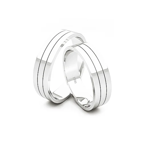 Anillo de Matrimonio Platino Royal 5 mm — Joyería Cáceres