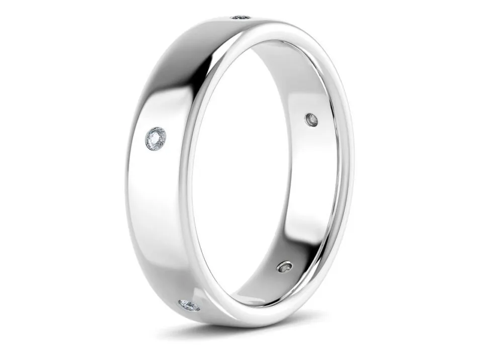 Anillo de Compromiso Augustus en oro blanco 18k — Joyería Cáceres