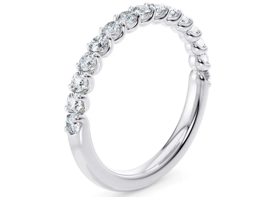 Anillo de Compromiso Giselle en oro blanco 18k — Joyería Cáceres
