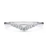 Cintillo de eternidad Delphine en oro blanco 18k