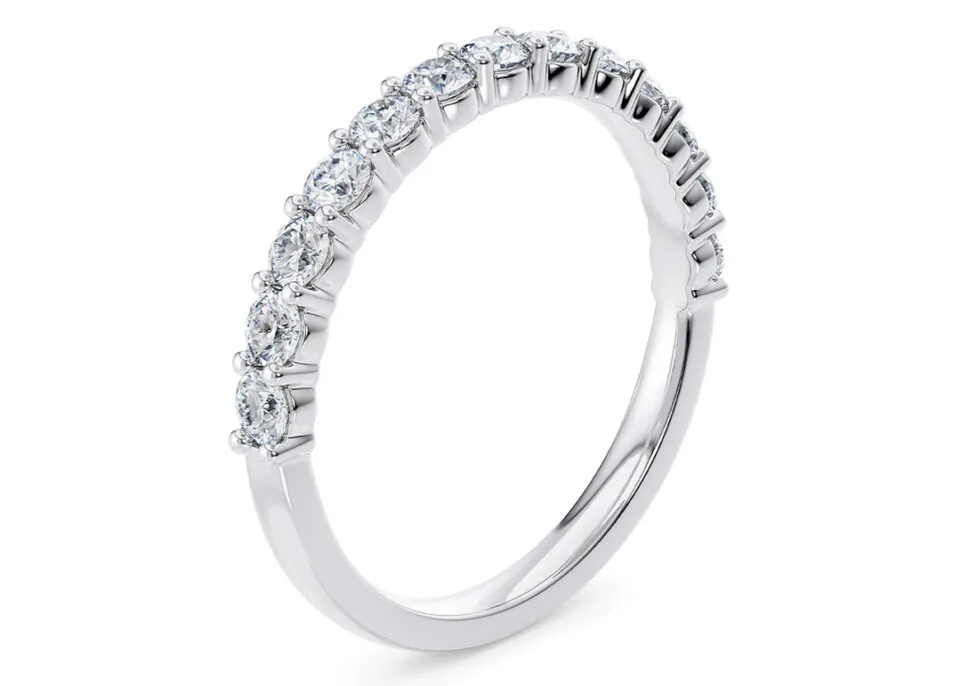 Cintillo de eternidad Kinia en oro blanco 18k (vista 2)
