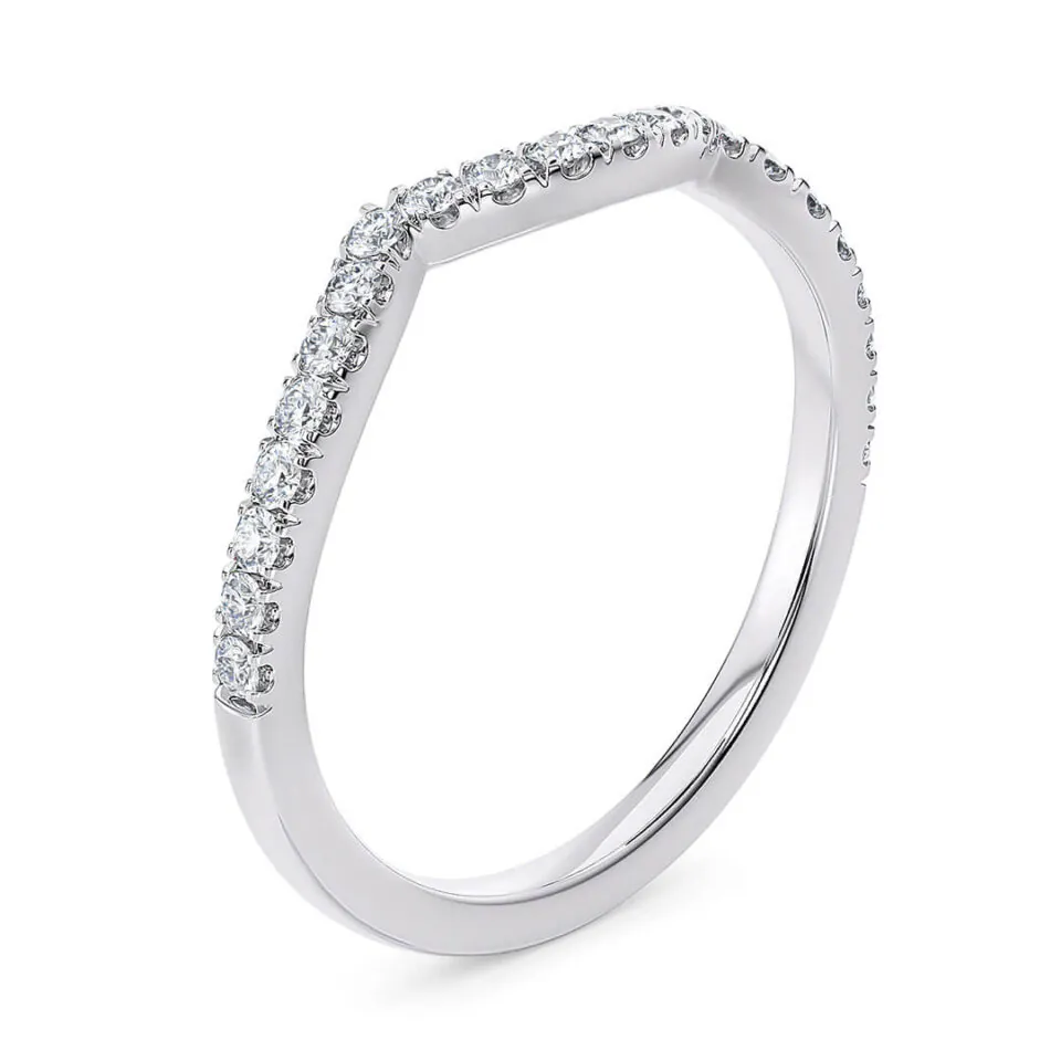 Cintillo de eternidad Lolas en oro blanco 18k (vista 2)