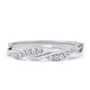 Cintillo de eternidad Pirouette en oro blanco 18k