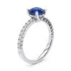 Anillo de Compromiso Duquesa Zafiro en oro blanco 18k — Joyería Cáceres