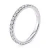 Anillo de Compromiso Vogue en oro blanco 18k — Joyería Cáceres