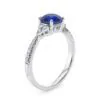 Anillo de Compromiso Gaia Zafiro en oro blanco 18k — Joyería Cáceres