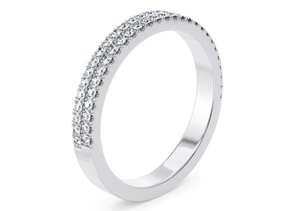 Anillo de Compromiso Grandessa en oro blanco 18k — Joyería Cáceres