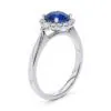 Anillo de Compromiso Hampstead Zafiro en oro blanco 18k — Joyería Cáceres