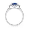 Anillo de Compromiso Hampstead Zafiro en oro blanco 18k — Joyería Cáceres