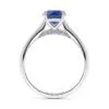 Anillo de Compromiso Iris Zafiro en oro blanco 18k — Joyería Cáceres