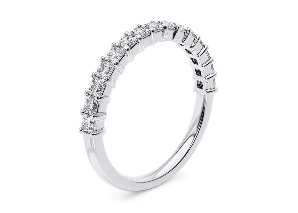Anillo de Compromiso Josephine en oro blanco 18k — Joyería Cáceres