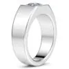 Anillo de Compromiso Morgan en oro blanco 18k — Joyería Cáceres
