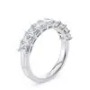 Anillo de Compromiso Regent Talla Esmeralda en oro blanco 18k — Joyería Cáceres