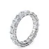 Anillo de Compromiso Regent Princesa Eternidad en oro blanco 18k — Joyería Cáceres