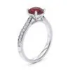 Anillo de Compromiso Victoria Rubí en oro blanco 18k — Joyería Cáceres