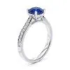 Anillo de Compromiso Victoria Zafiro en oro blanco 18k — Joyería Cáceres