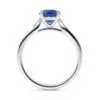 Anillo de Compromiso Victoria Zafiro en oro blanco 18k — Joyería Cáceres