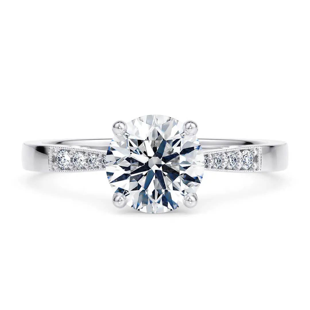 anillo compromiso delicadeza vintage oro blanco 18k 01