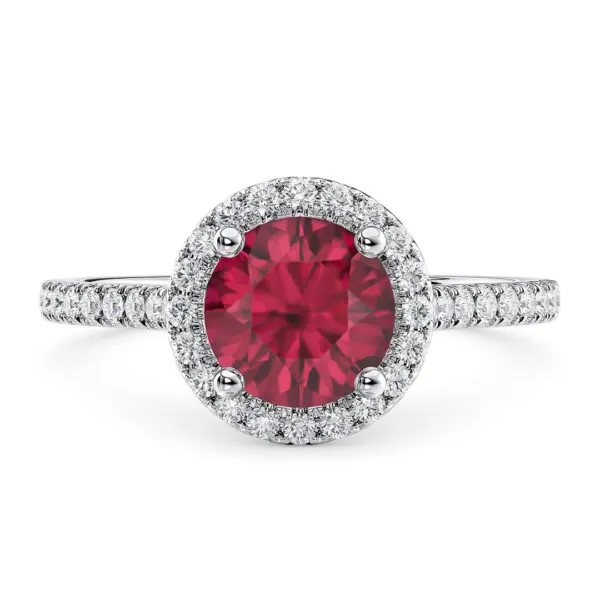 Anillo de Compromiso Aphrodite Rubí