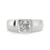 Anillo de Compromiso Astor en oro blanco 18k — Joyería Cáceres