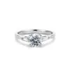 Anillo de Compromiso Cairo en oro blanco 18k — Joyería Cáceres