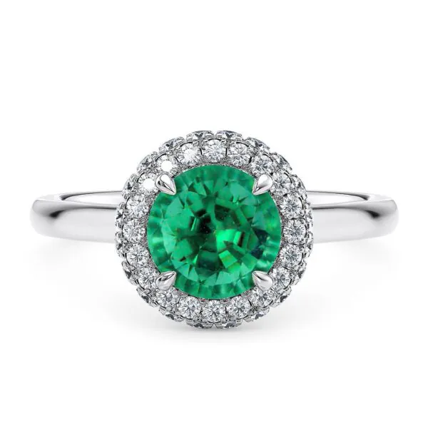 Anillo de Compromiso Cassia Esmeralda