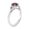 Anillo de Compromiso Florencia Rubí en oro blanco 18k — Joyería Cáceres