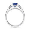 Anillo de Compromiso Florencia Zafiro en oro blanco 18k — Joyería Cáceres