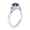 Anillo de Compromiso Florencia Zafiro en oro blanco 18k — Joyería Cáceres