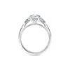 Anillo de Compromiso Florencia en oro blanco 18k — Joyería Cáceres