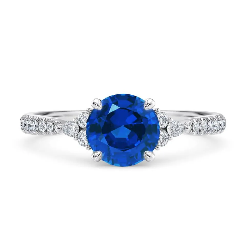 Anillo de Compromiso Gaia Zafiro