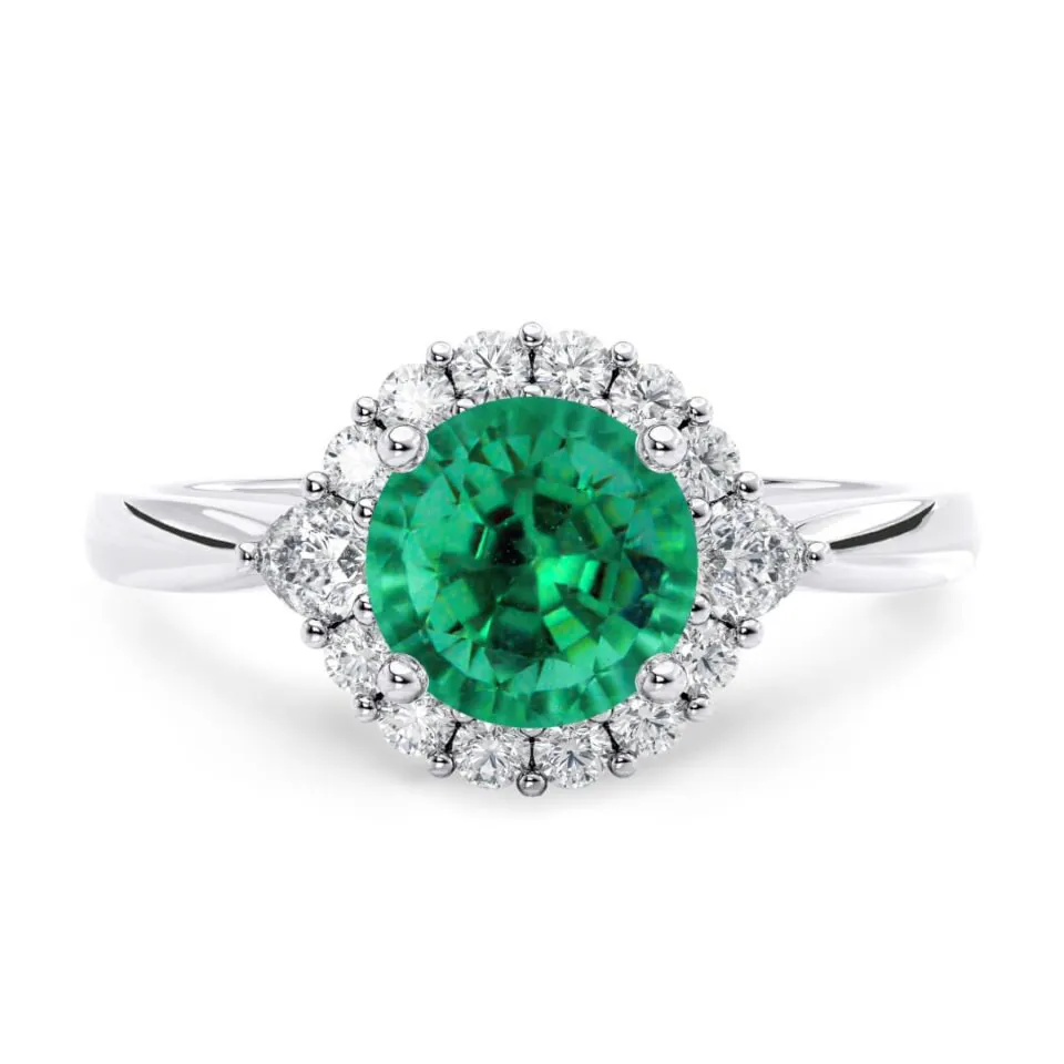 Anillo de Compromiso Hampstead Esmeralda