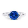 Anillo de Compromiso Hanovre Zafiro en oro blanco 18k