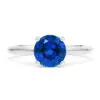 Anillo de Compromiso Iris Zafiro en oro blanco 18k