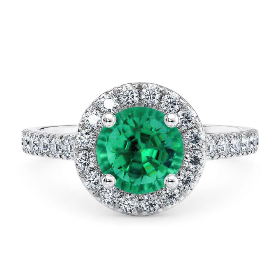 Anillo de Compromiso Medici Esmeralda