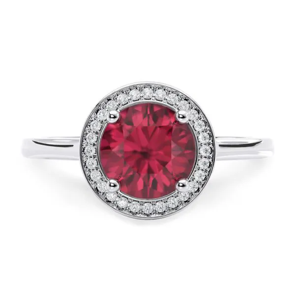Anillo de Compromiso Minerva Rubí