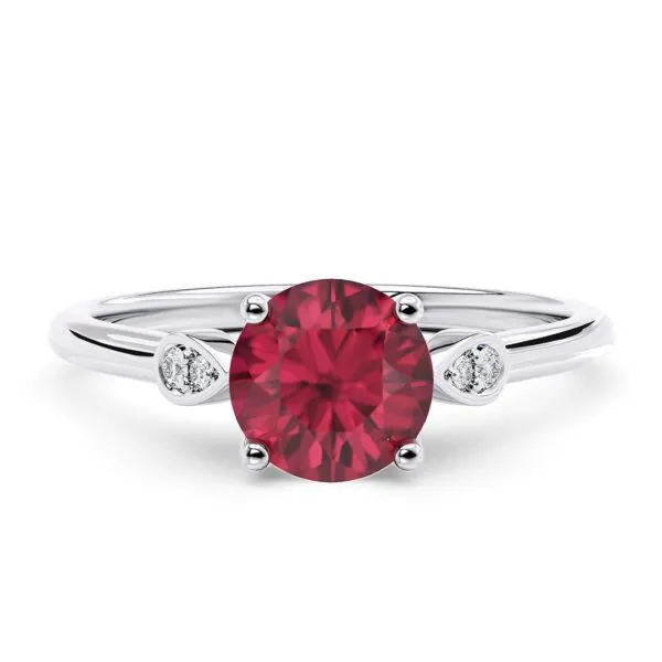 Anillo de Compromiso Primrose Rubí