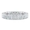 Anillo de Compromiso Regent Princesa Eternidad en oro blanco 18k